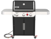 Weber GENESIS E-325s Series 37310001 Gas Grill, 39,000 Btu, Natural Gas, 3-Burner, Enclosed Cabinet Storage, Black